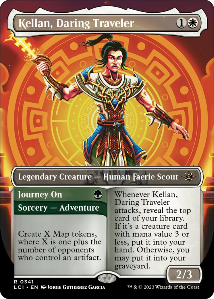 Kellan, Daring Traveler (Borderless) [The Lost Caverns of Ixalan] | GnG Games