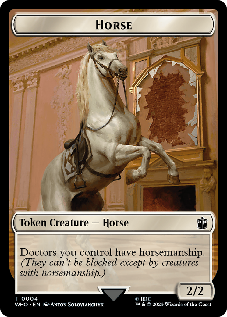 Horse // Treasure (0028) Double-Sided Token [Doctor Who Tokens] | GnG Games