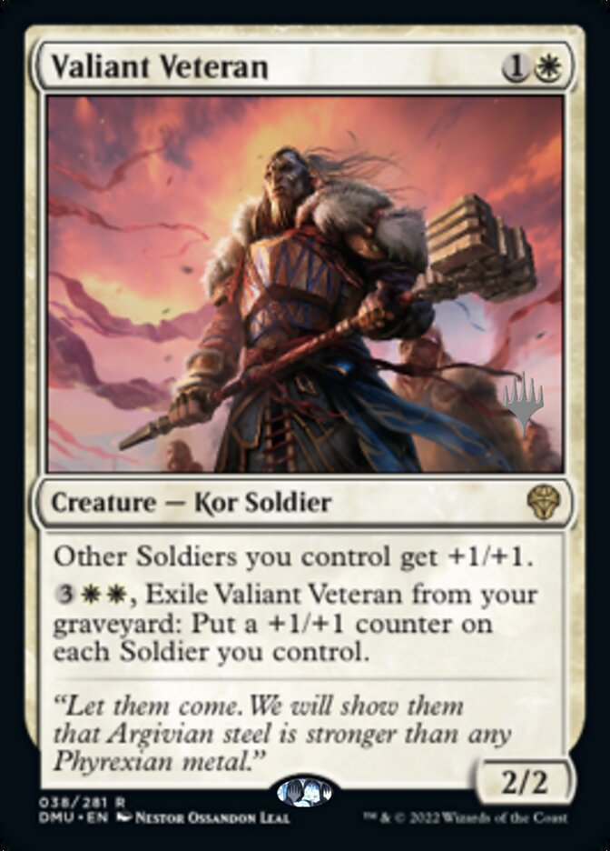 Valiant Veteran (Promo Pack) [Dominaria United Promos] | GnG Games