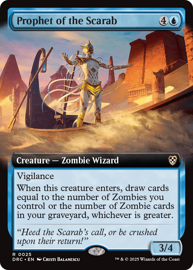 Prophet of the Scarab (Extended Art) [Aetherdrift Commander] | GnG Games