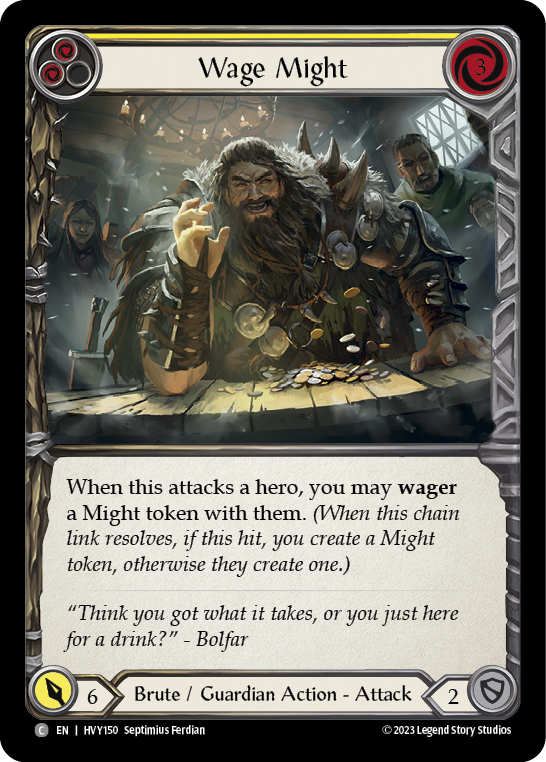 Wage Might (Yellow) [HVY150] (Heavy Hitters) | GnG Games