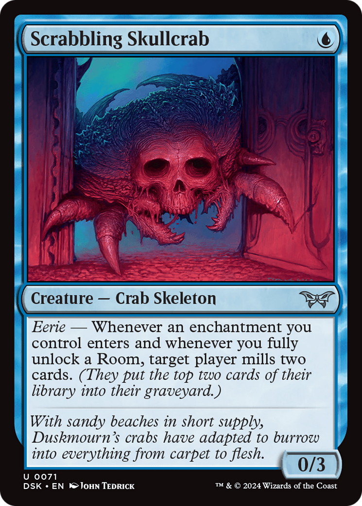 Scrabbling Skullcrab [Duskmourn: House of Horror] | GnG Games