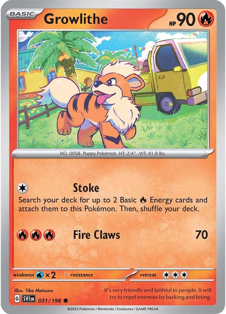 Growlithe (031/198) [Scarlet & Violet: Base Set] | GnG Games