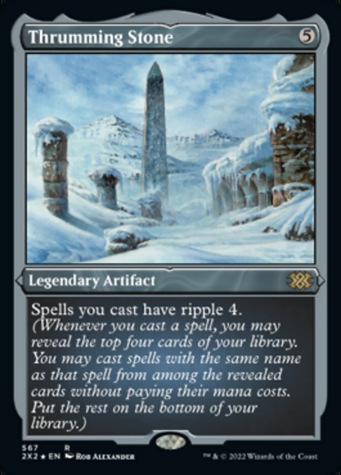 Thrumming Stone (Foil Etched) [Double Masters 2022] | GnG Games