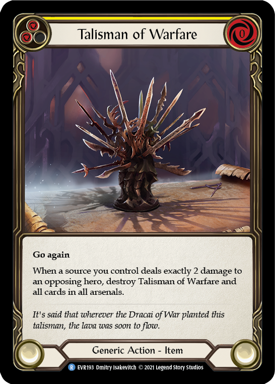 Talisman of Warfare [EVR193] (Everfest)  1st Edition Cold Foil | GnG Games