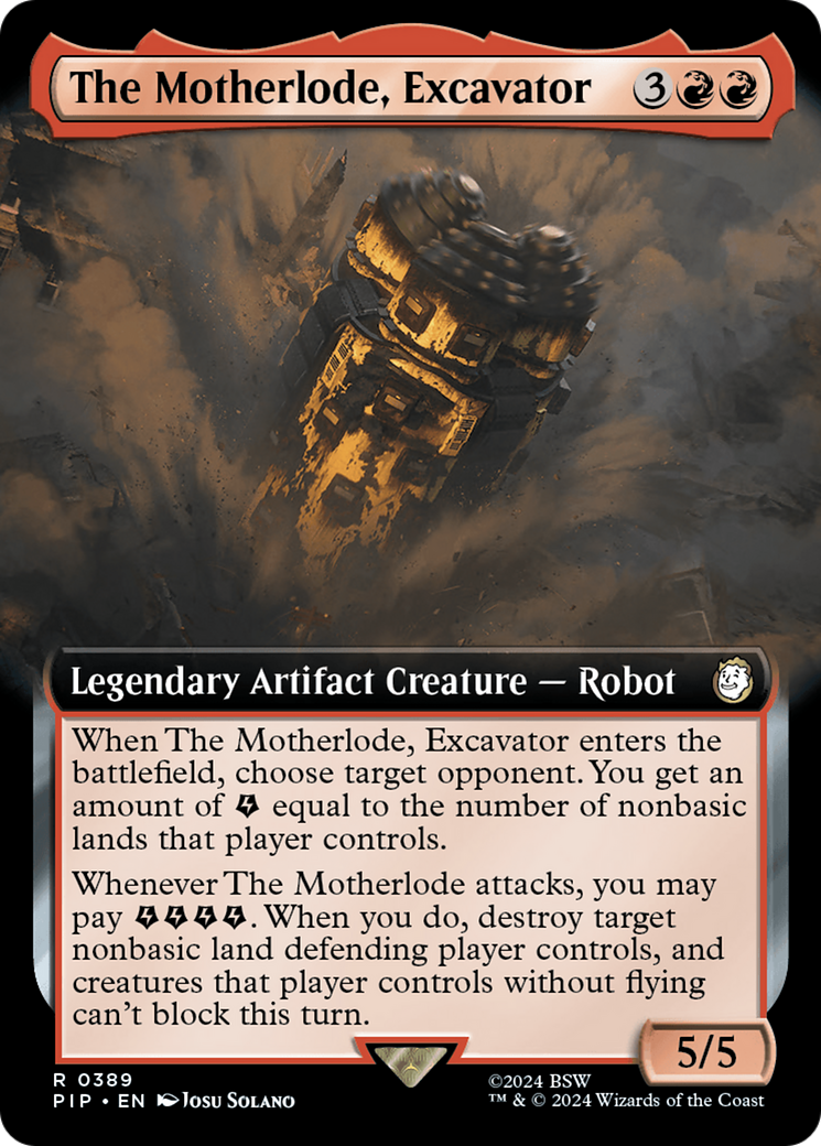 The Motherlode, Excavator (Extended Art) [Fallout] | GnG Games