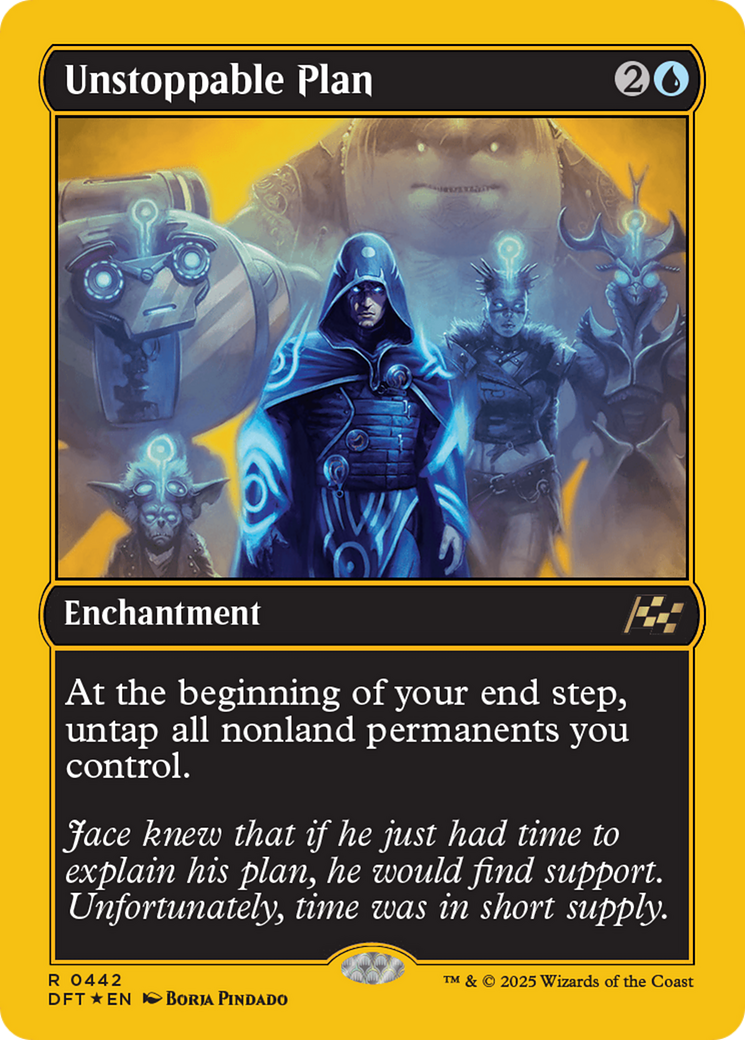 Unstoppable Plan (First-Place Foil) [Aetherdrift] | GnG Games