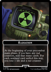 Radiation // Clue Double-Sided Token [Fallout Tokens] | GnG Games