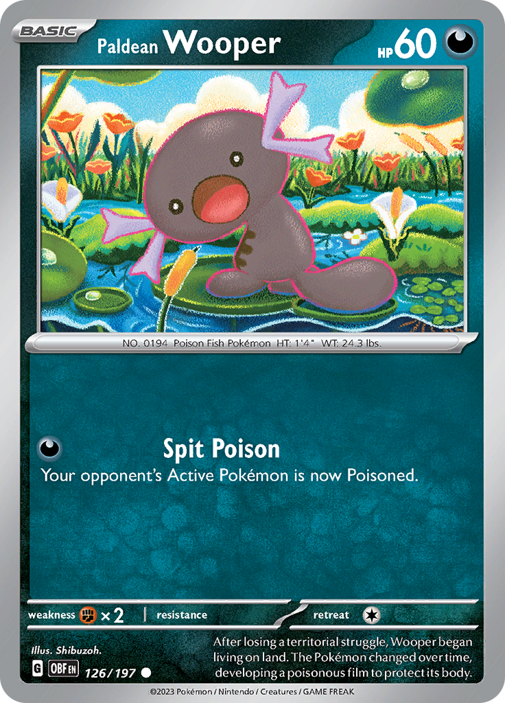Paldean Wooper (126/197) [Scarlet & Violet: Obsidian Flames] | GnG Games