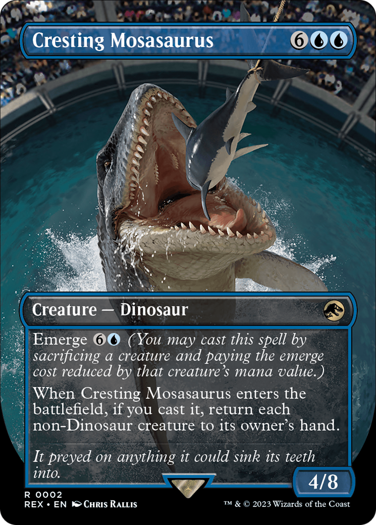 Cresting Mosasaurus (Borderless) [Jurassic World Collection] | GnG Games