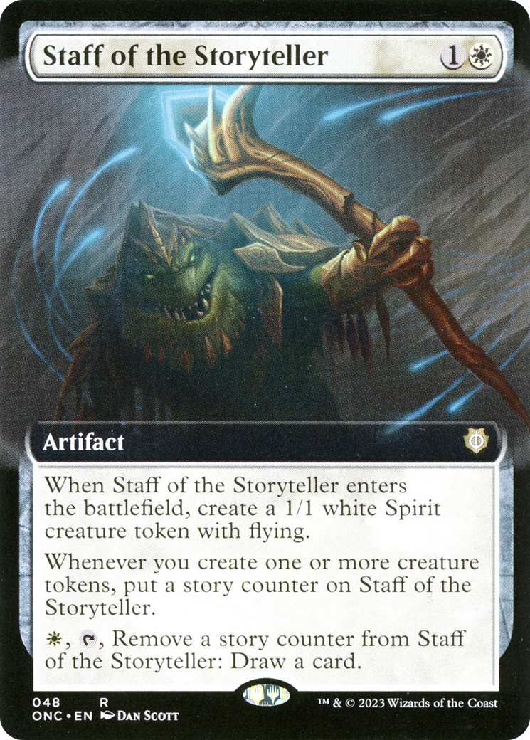 Staff of the Storyteller (Extended Art) [Phyrexia: All Will Be One Commander] | GnG Games