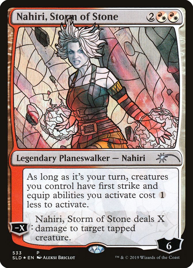 Nahiri, Storm of Stone (Stained Glass) [Secret Lair Drop Promos] | GnG Games