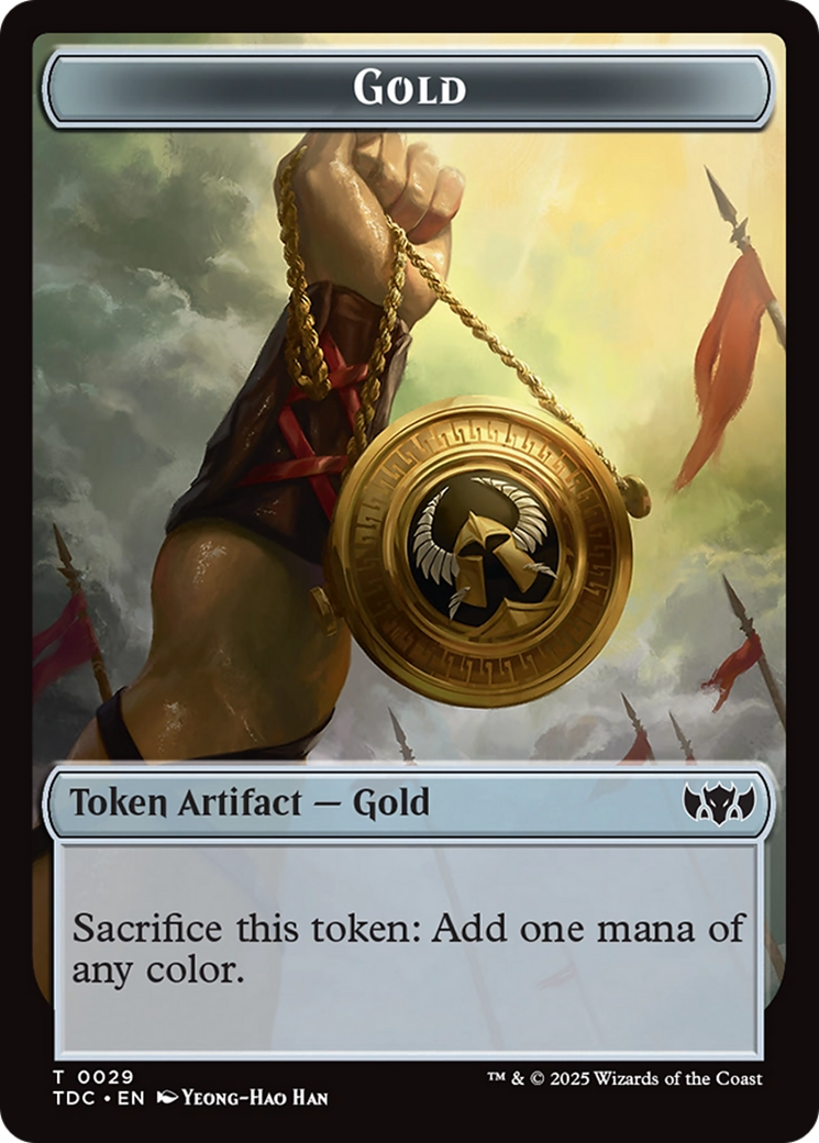Elemental (0016) // Gold Double-Sided Token [Tarkir: Dragonstorm Commander Tokens] | GnG Games