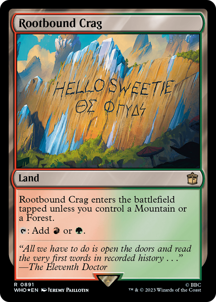 Rootbound Crag (Surge Foil) [Doctor Who] | GnG Games