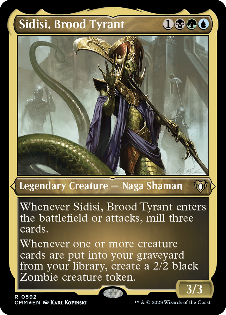 Sidisi, Brood Tyrant (Foil Etched) [Commander Masters] | GnG Games