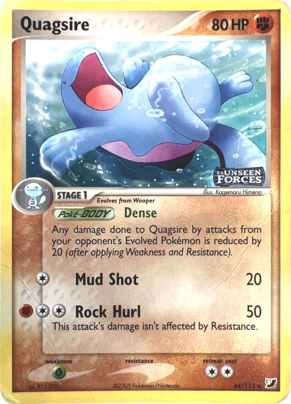 Quagsire (44/115) (Stamped) [EX: Unseen Forces] | GnG Games