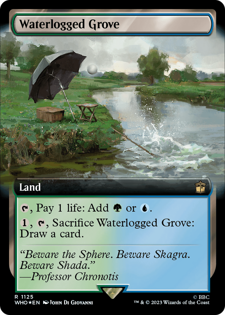 Waterlogged Grove (Extended Art) (Surge Foil) [Doctor Who] | GnG Games