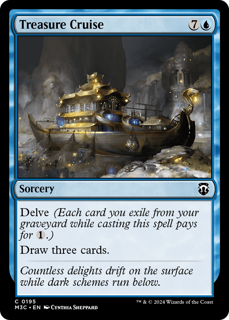 Treasure Cruise (Ripple Foil) [Modern Horizons 3 Commander] | GnG Games
