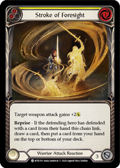 Stroke of Foresight (Yellow) [U-WTR139] (Welcome to Rathe Unlimited)  Unlimited Rainbow Foil | GnG Games
