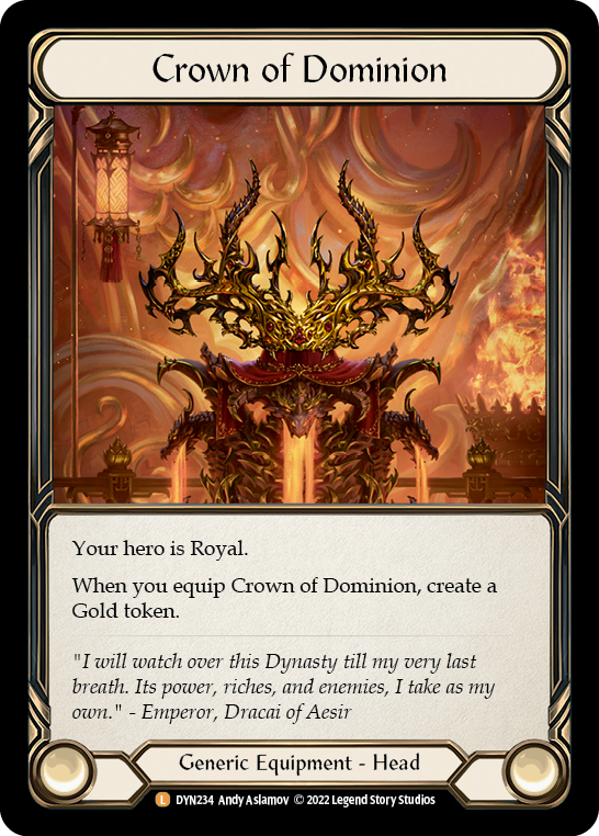 Crown of Dominion [DYN234] (Dynasty)  Cold Foil | GnG Games