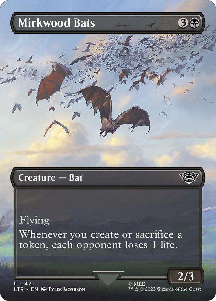 Mirkwood Bats (Borderless Alternate Art) [The Lord of the Rings: Tales of Middle-Earth] | GnG Games