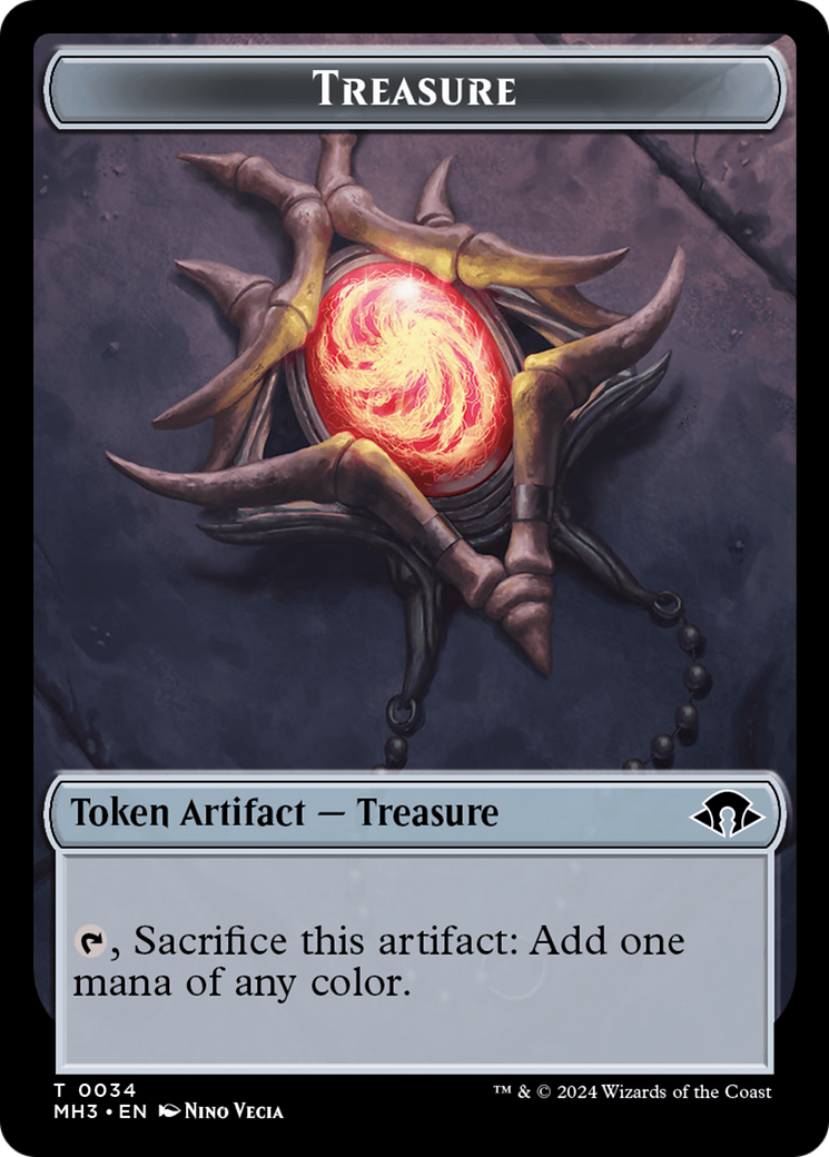 Phyrexian Germ // Treasure Double-Sided Token [Modern Horizons 3 Tokens] | GnG Games