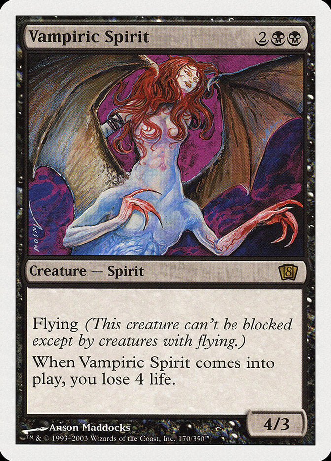 Vampiric Spirit (8th Edition) [Oversize Cards] | GnG Games