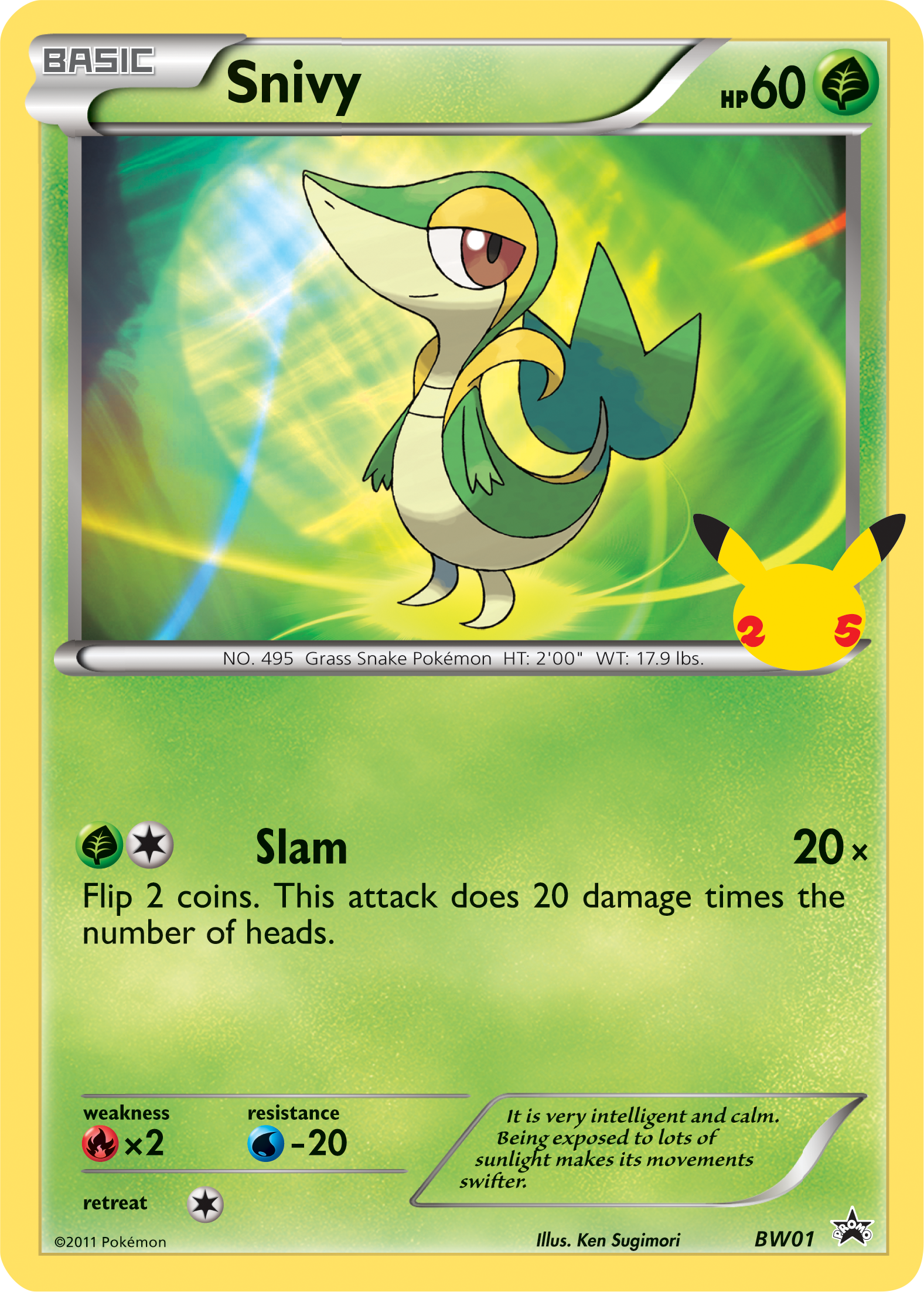 Snivy (BW01) (Jumbo Card) [First Partner Pack] | GnG Games