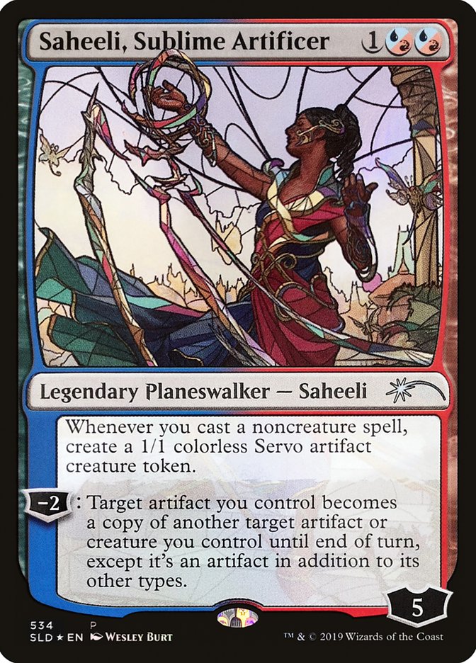 Saheeli, Sublime Artificer (Stained Glass) [Secret Lair Drop Promos] | GnG Games