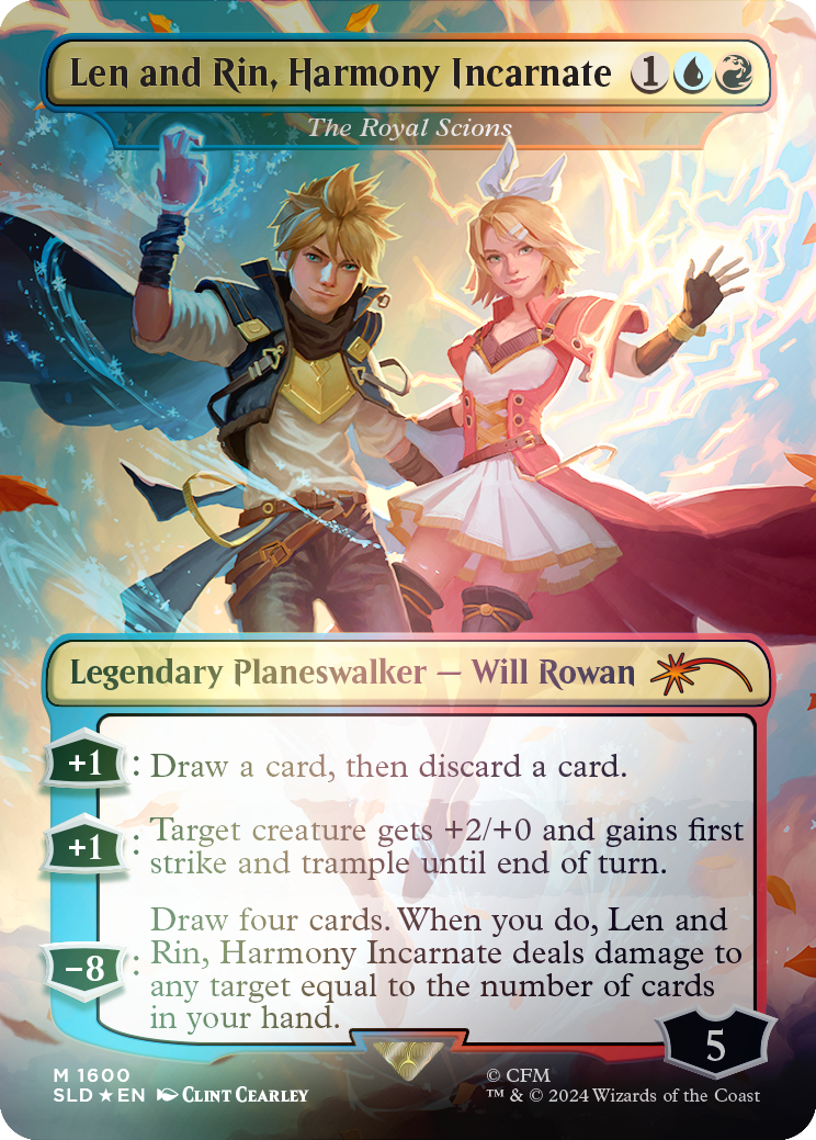 Len and Rin, Harmony Incarnate - The Royal Scions (Rainbow Foil) [Secret Lair Drop Series] | GnG Games