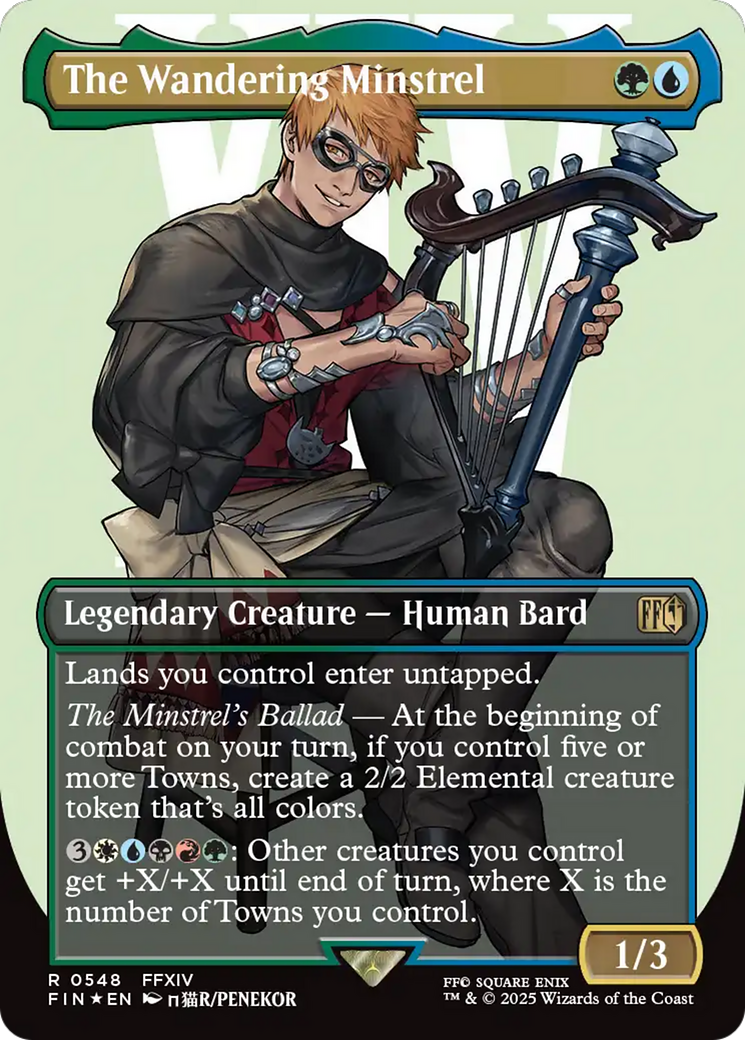 The Wandering Minstrel (Borderless) (Surge Foil) [FINAL FANTASY] | GnG Games