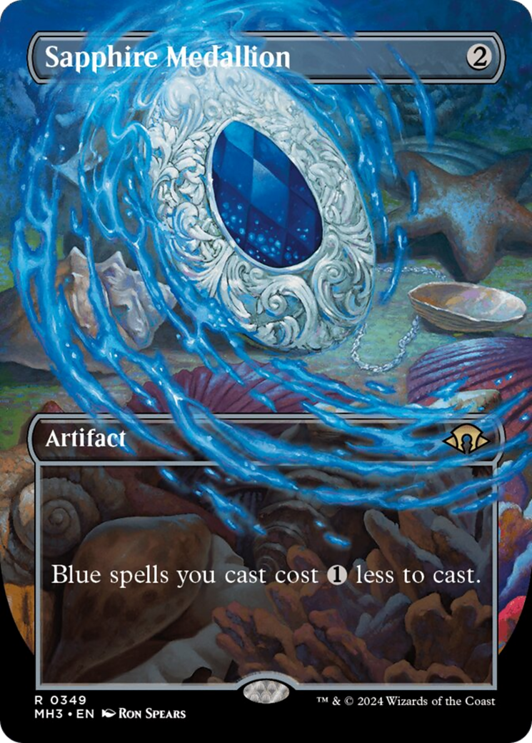 Sapphire Medallion (Borderless) [Modern Horizons 3] | GnG Games