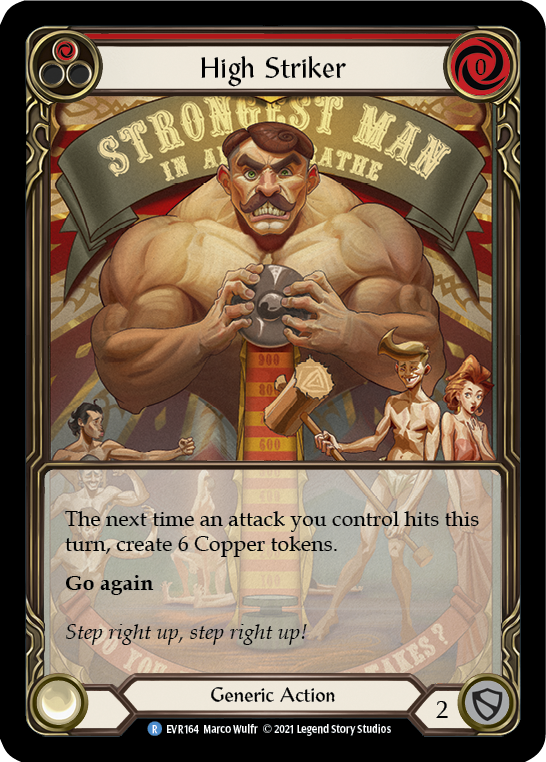 High Striker (Red) [EVR164] (Everfest)  1st Edition Extended Art Rainbow Foil | GnG Games