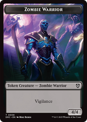 Zombie Army // Zombie Warrior Double-Sided Token [Aetherdrift Tokens] | GnG Games