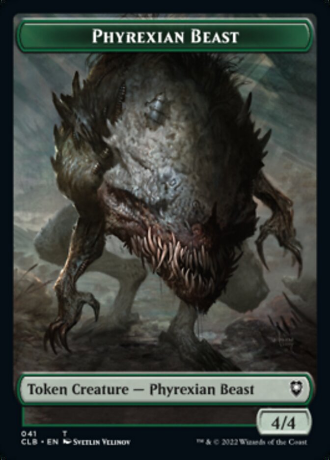 Phyrexian Beast // Wurm Double-Sided Token [Commander Legends: Battle for Baldur's Gate Tokens] | GnG Games