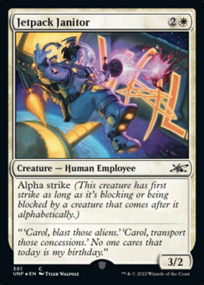 Jetpack Janitor (Galaxy Foil) [Unfinity] | GnG Games