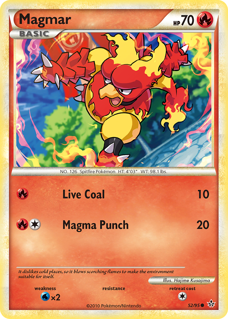 Magmar (52/95) [HeartGold & SoulSilver: Unleashed] | GnG Games