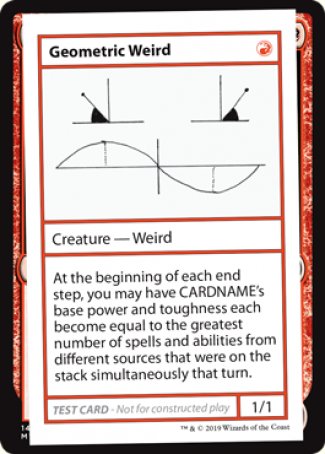 Geometric Weird (2021 Edition) [Mystery Booster Playtest Cards] | GnG Games