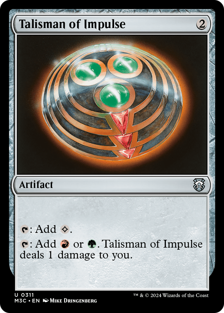 Talisman of Impulse (Ripple Foil) [Modern Horizons 3 Commander] | GnG Games