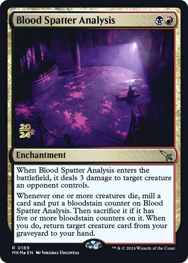 Blood Spatter Analysis [Murders at Karlov Manor Prerelease Promos] | GnG Games