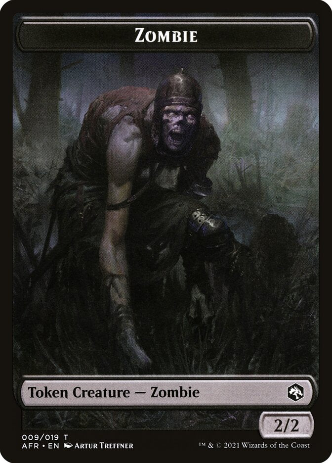 Zombie // Dog Illusion Double-Sided Token [Dungeons & Dragons: Adventures in the Forgotten Realms Tokens] | GnG Games