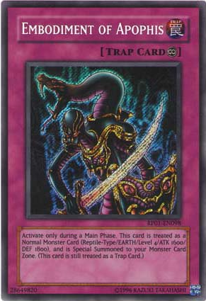 Embodiment of Apophis [RP01-EN098] Secret Rare | GnG Games