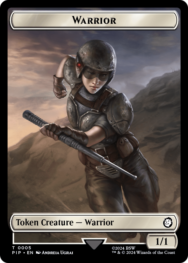 Energy Reserve // Warrior Double-Sided Token [Fallout Tokens] | GnG Games