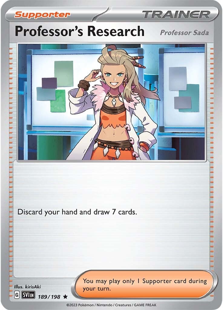 Professor's Research (Professor Sada) (189/198) [Scarlet & Violet: Base Set] | GnG Games