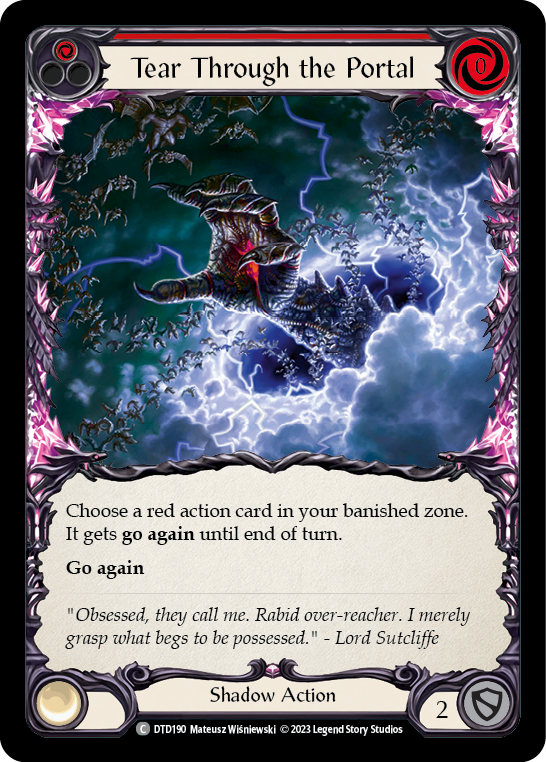 Tear Through the Portal (Red) [DTD190] (Dusk Till Dawn)  Rainbow Foil | GnG Games