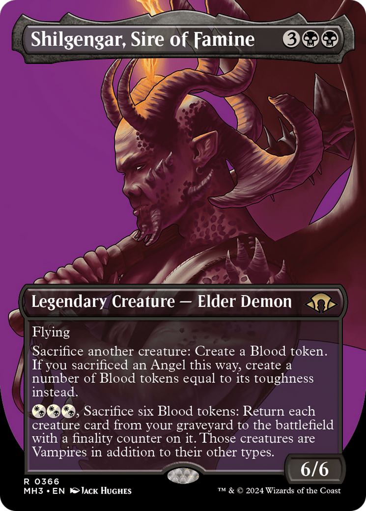 Shilgengar, Sire of Famine (Borderless) [Modern Horizons 3] | GnG Games