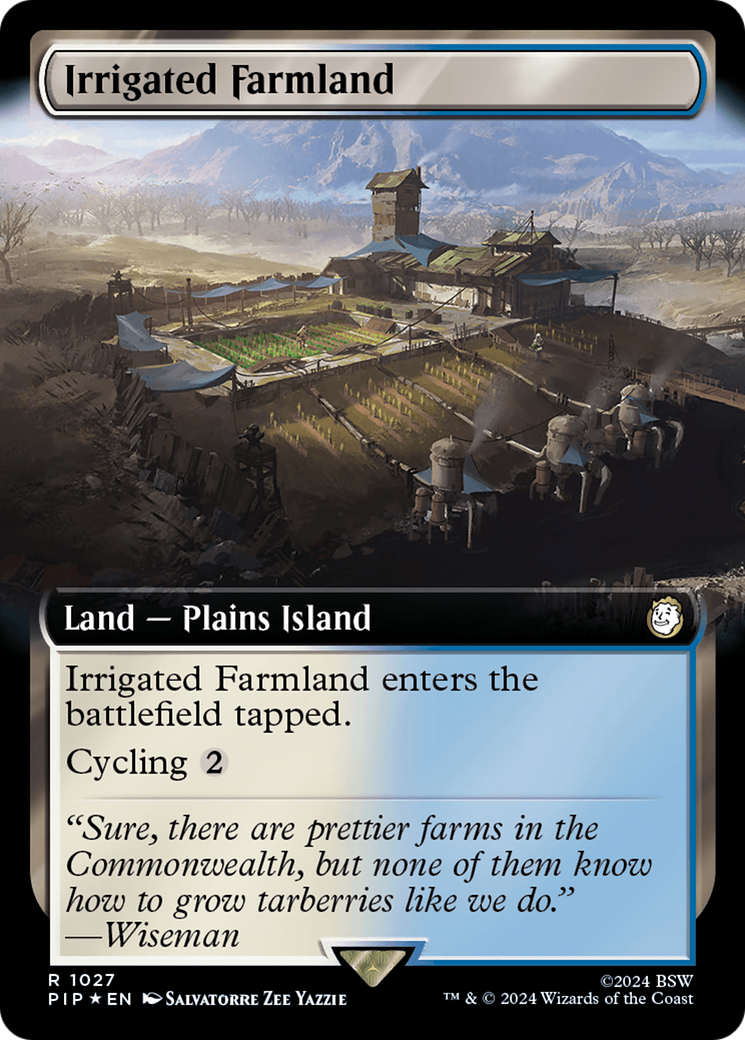 Irrigated Farmland (Extended Art) (Surge Foil) [Fallout] | GnG Games