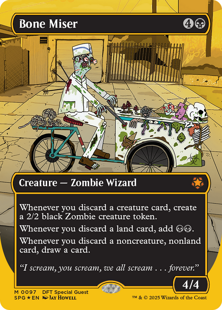 Bone Miser (Borderless) (First-Place Foil) [Aetherdrift Special Guests] | GnG Games