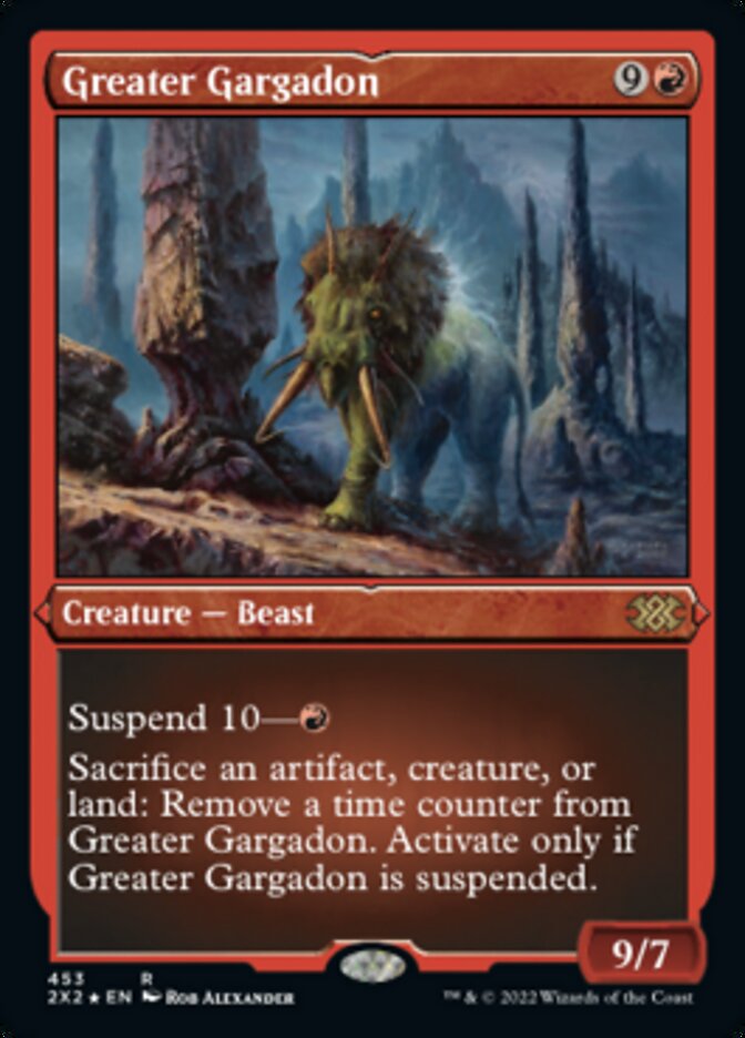 Greater Gargadon (Foil Etched) [Double Masters 2022] | GnG Games