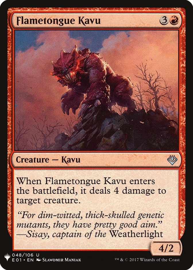 Flametongue Kavu [Mystery Booster] | GnG Games